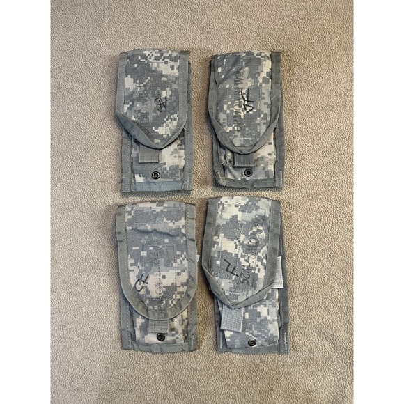 Other - Set of 4 MOLLE Triple Magazine Pouch Dump Pouch Army Digital Camo